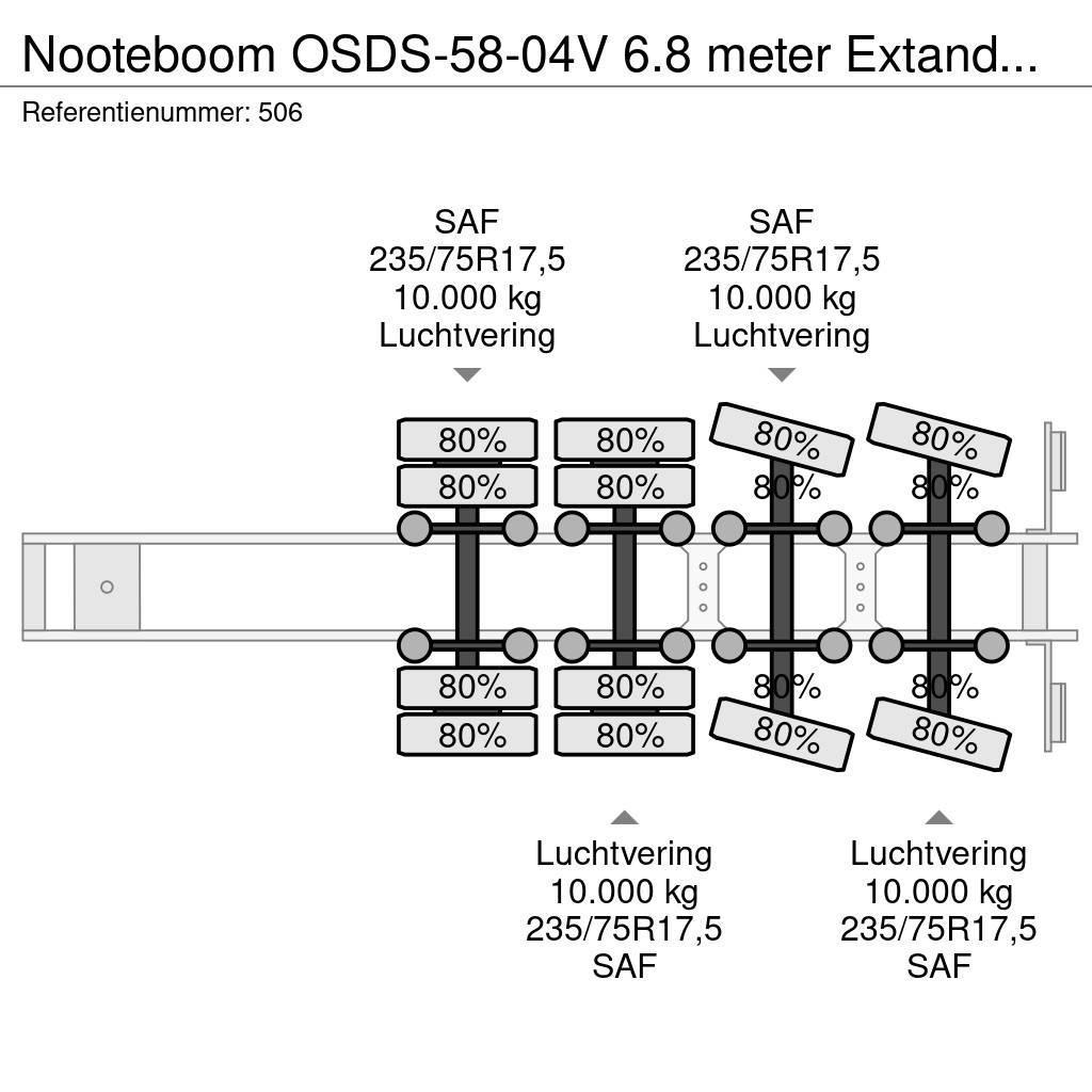 Nooteboom OSDS-58-04V 6.8 meter Extandable! Diepladers