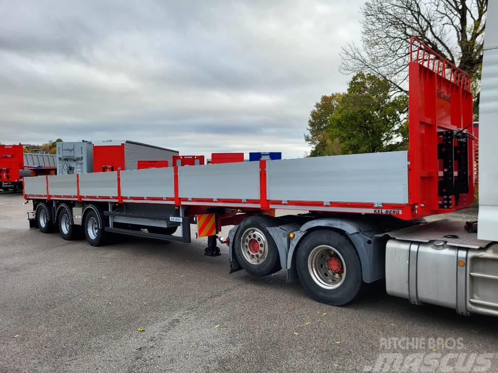 Kel-Berg D530V Åpen trailer Delbelastning 27 tonn Vlakke laadvloeren