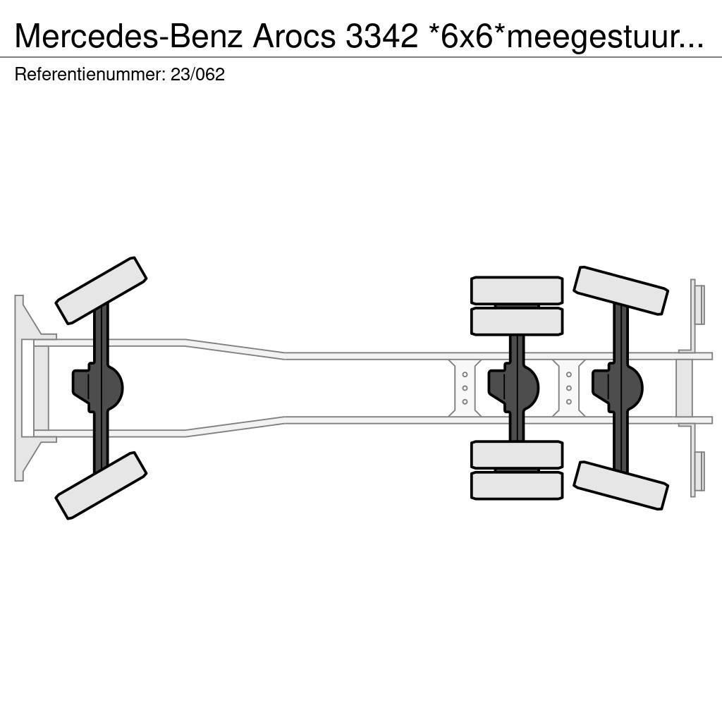 Mercedes-Benz Arocs 3342 *6x6*meegestuurd as*2zijdige kipper*Air Kipper