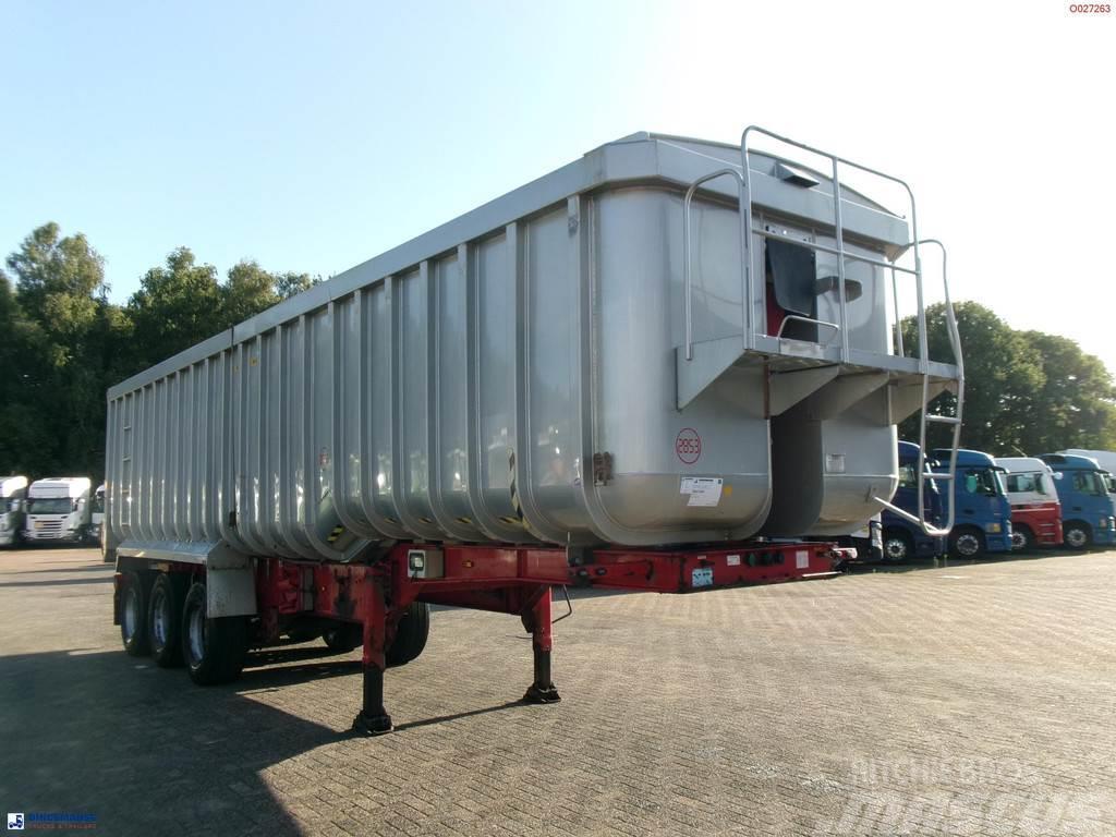 Montracon Tipper trailer alu 50.5 m3 + tarpaulin Kippers