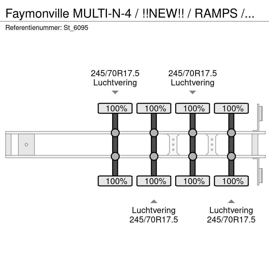 Faymonville MULTI-N-4 / !!NEW!! / RAMPS / WHEELWELLS/ EXTENDAB Diepladers