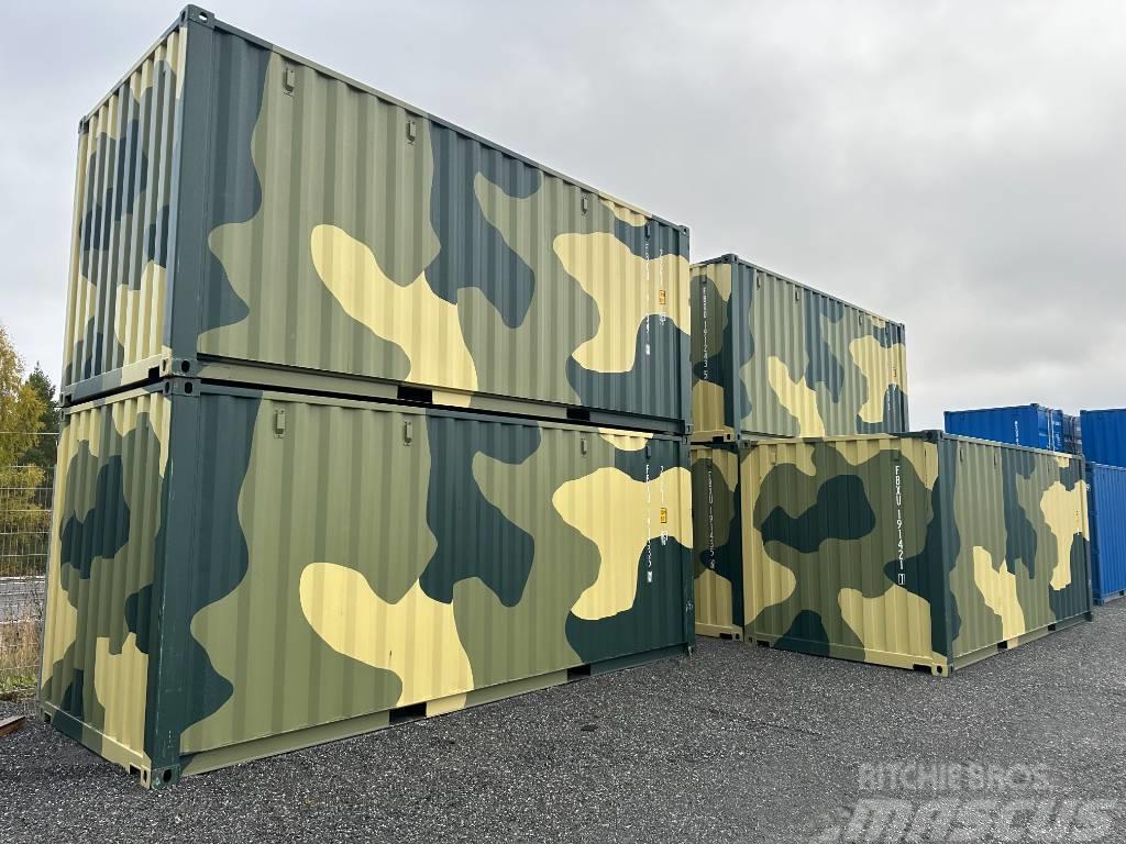  Sjöfartscontainer nya 20fots Camouflage Container Zeecontainers