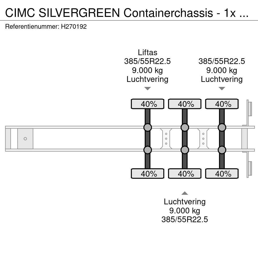 CIMC Silvergreen Containerchassis - 1x 20FT 2x 20FT 1x Containerchassis
