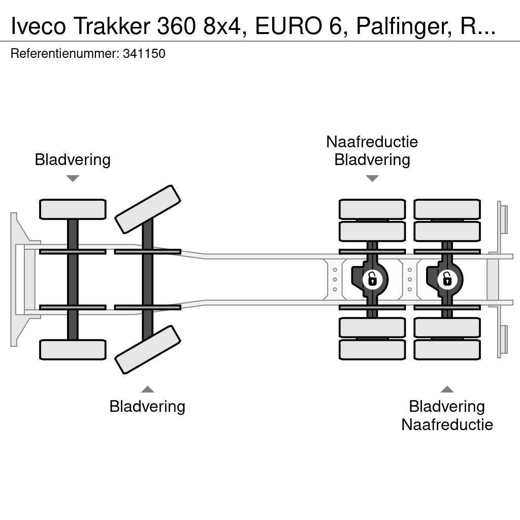 Iveco Trakker 360 8x4, EURO 6, Palfinger, Remote Platte bakwagens