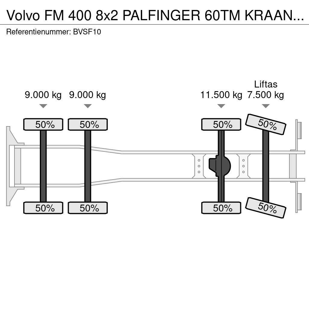 Volvo FM 400 8x2 PALFINGER 60TM KRAAN/KRAN!!EURO5!! Kranen voor alle terreinen