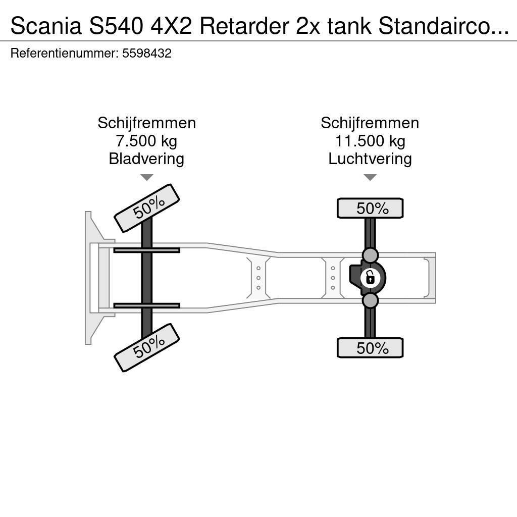 Scania S540 4X2 Retarder 2x tank Standairco LED German tr Trekkers
