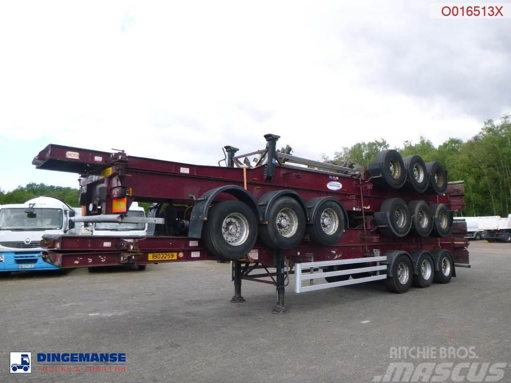 Dennison Stack - 4 x container trailer 40 ft Containerchassis