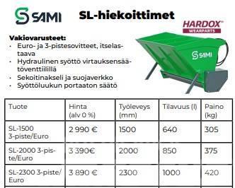 Sami SL 1500 3P/Euro Zand- en zoutstrooimachines