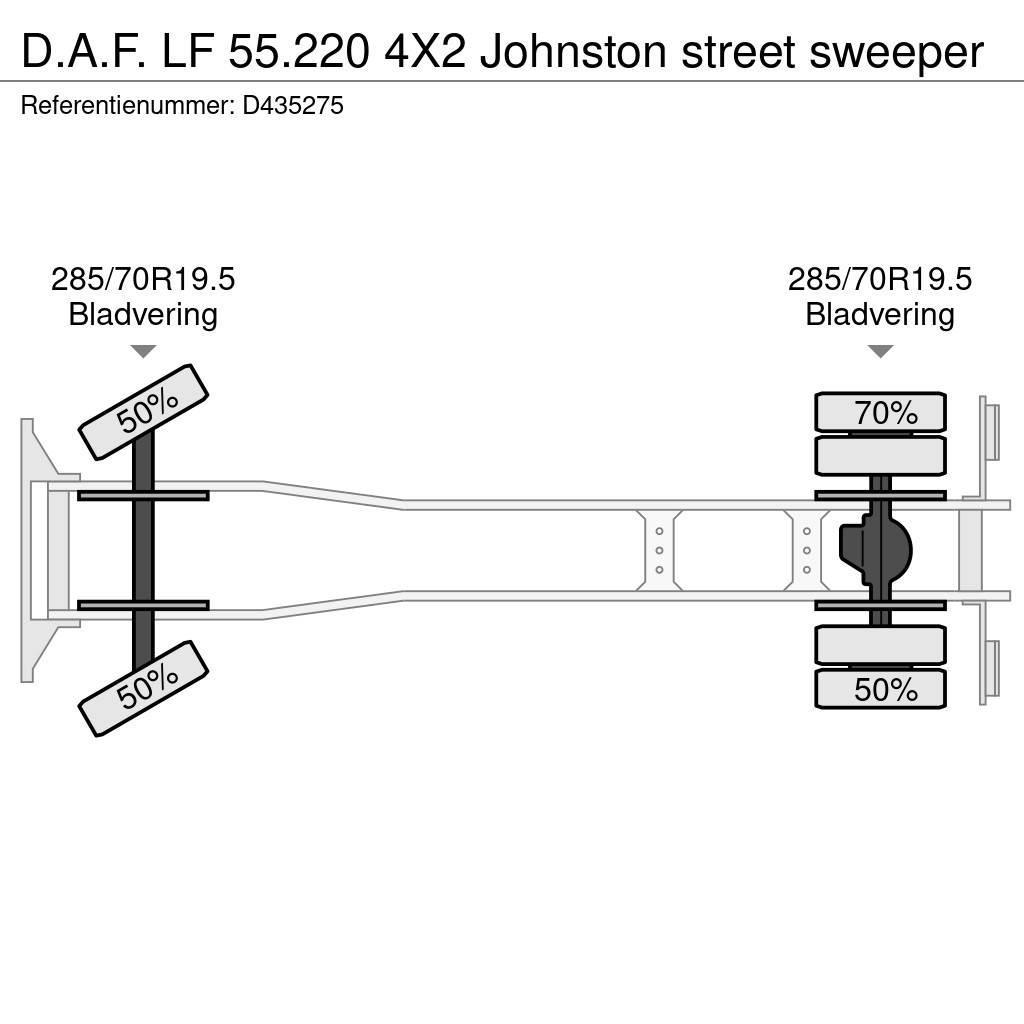DAF LF 55.220 4X2 Johnston street sweeper Kipper