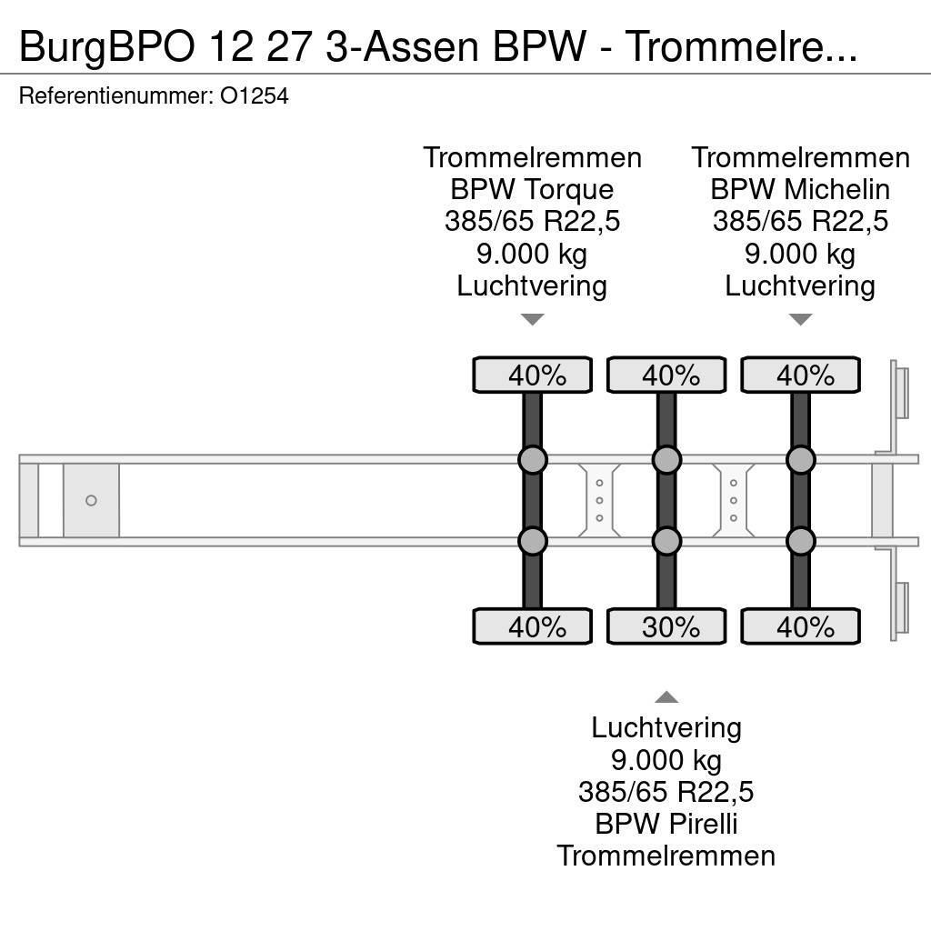 Burg BPO 12 27 3-Assen BPW - Trommelremmen - ADR 20-30F Containerchassis