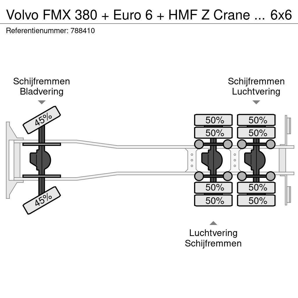 Volvo FMX 380 + Euro 6 + HMF Z Crane + 6x6 + Hardox KIPP Kipper