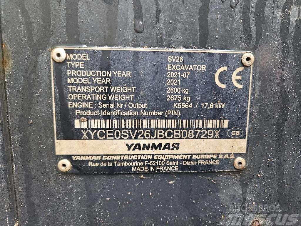 Yanmar SV 26 Minigraafmachines < 7t
