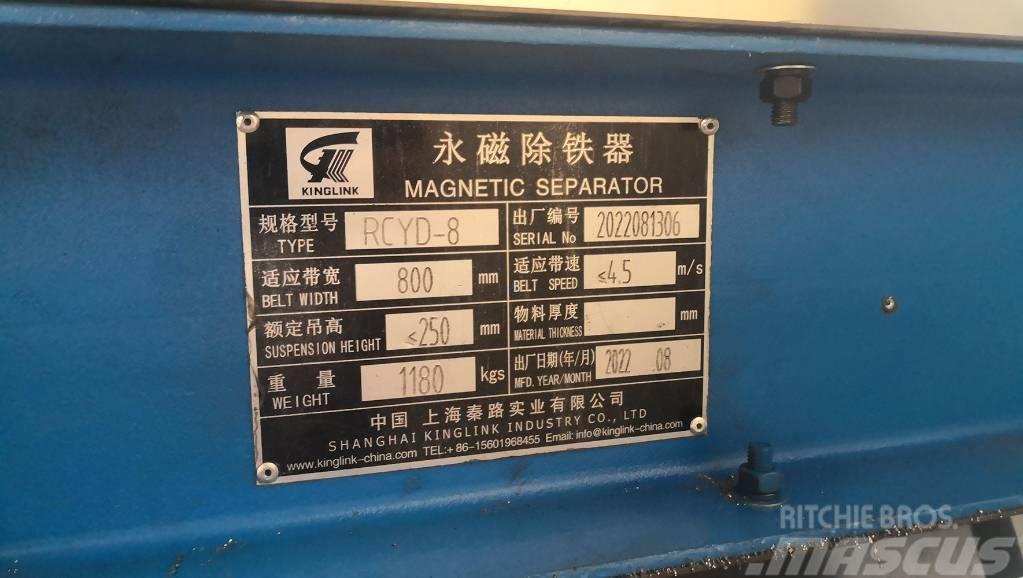 Kinglink RCYD-8 Permanent Magnetic Iron Separator Afvalverwerkingsinstallaties