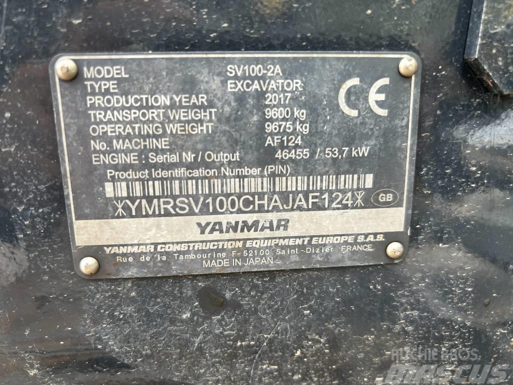 Yanmar SV100-2A Midigraafmachines 7t - 12t