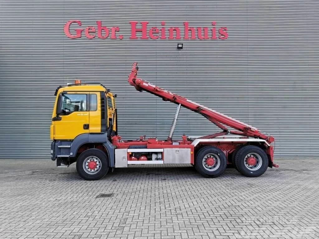 MAN TGS 26.480 6x6 HTS 30 Tons NCH System NL Truck Top Vrachtwagen met containersysteem