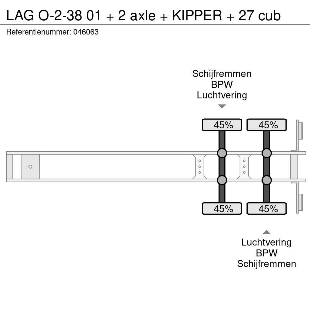 LAG O-2-38 01 + 2 axle + KIPPER + 27 cub Kippers