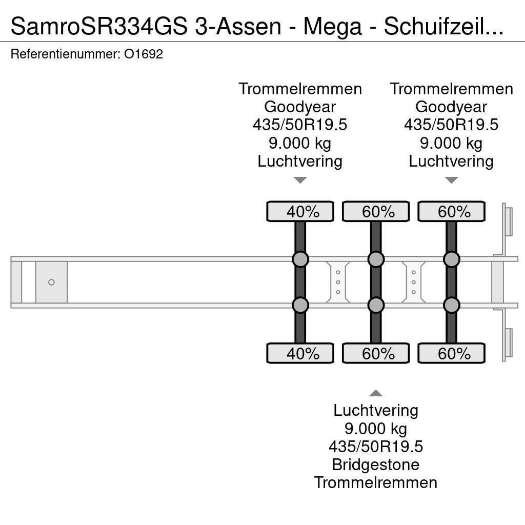 Samro SR334GS 3-Assen - Mega - Schuifzeilen - Trommelrem Schuifzeilen