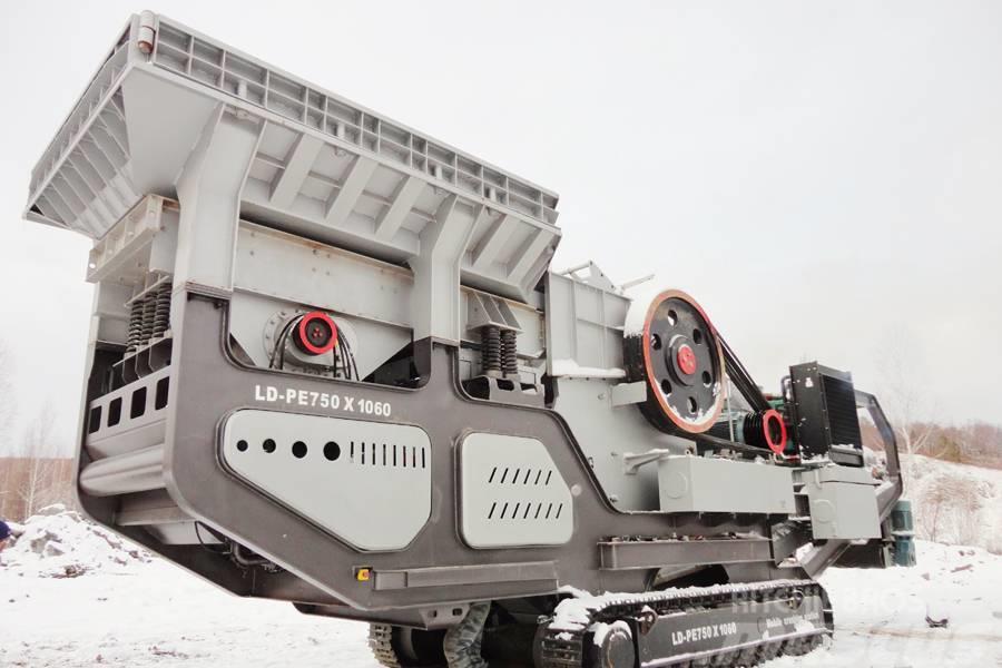 Liming 200~250 TPH Mobile Primary Jaw Crusher Aggregate plants