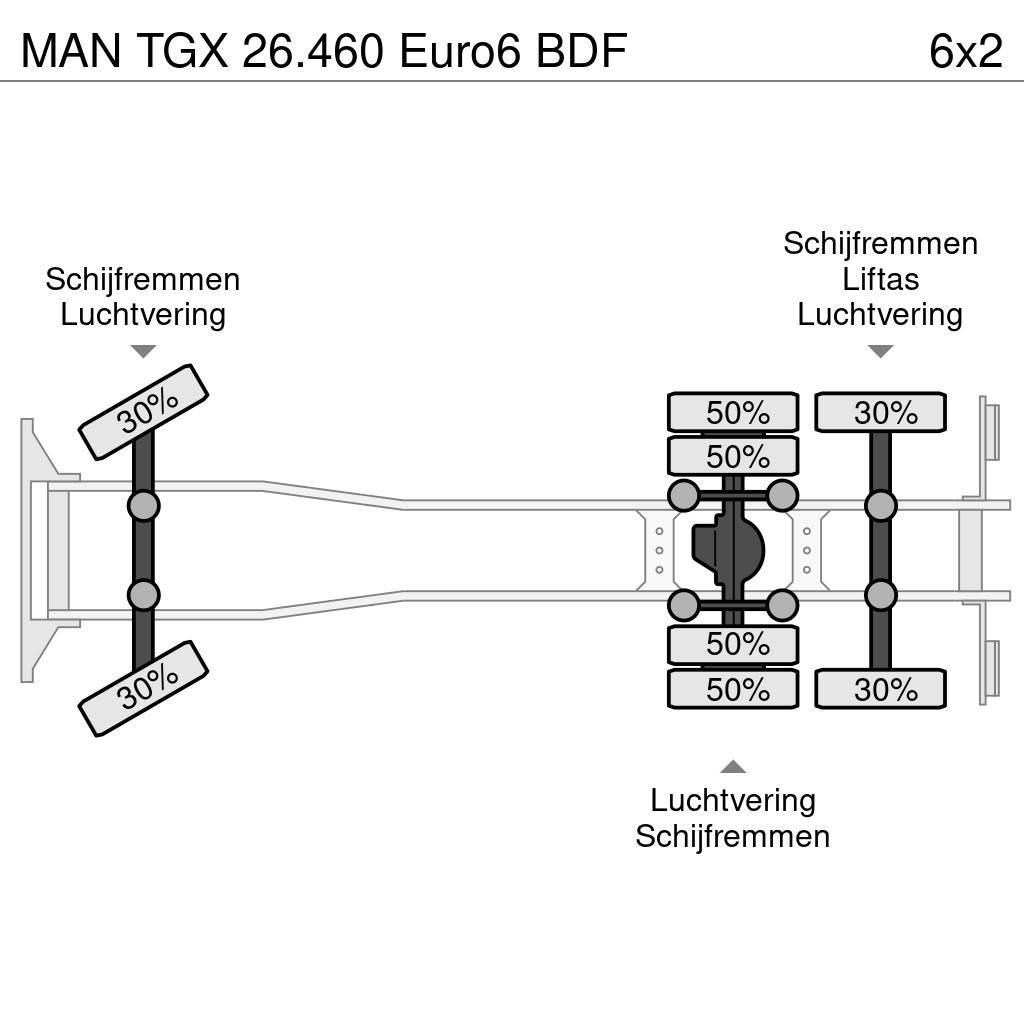 MAN TGX 26.460 Euro6 BDF Containertrucks met kabelsysteem
