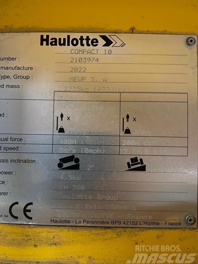 Haulotte Compact 10 Schaarhoogwerkers