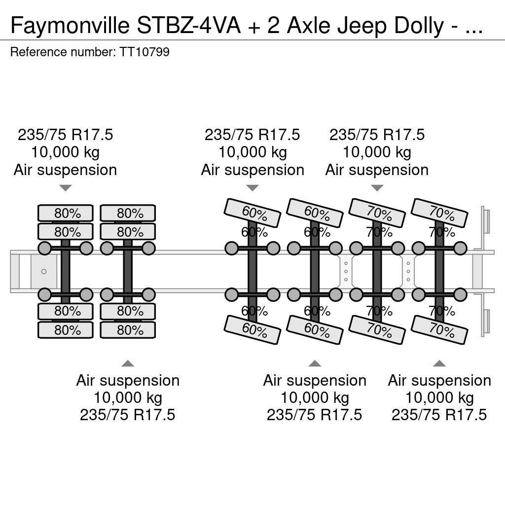 Faymonville STBZ-4VA + 2 Axle Jeep Dolly - 100 Ton GCW 5.0 Mtr Diepladers