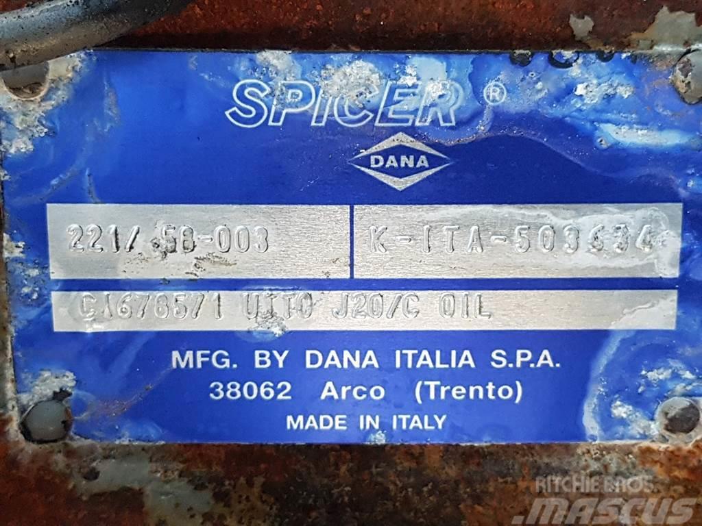 Manitou 160ATJ-Spicer Dana 221/58-003-Axle/Achse/As Assen