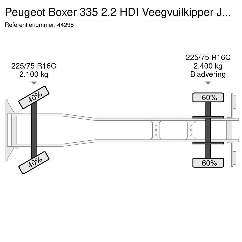 Peugeot Boxer 335 2.2 HDI Veegvuilkipper Just 156.275 km! Platte bakwagens