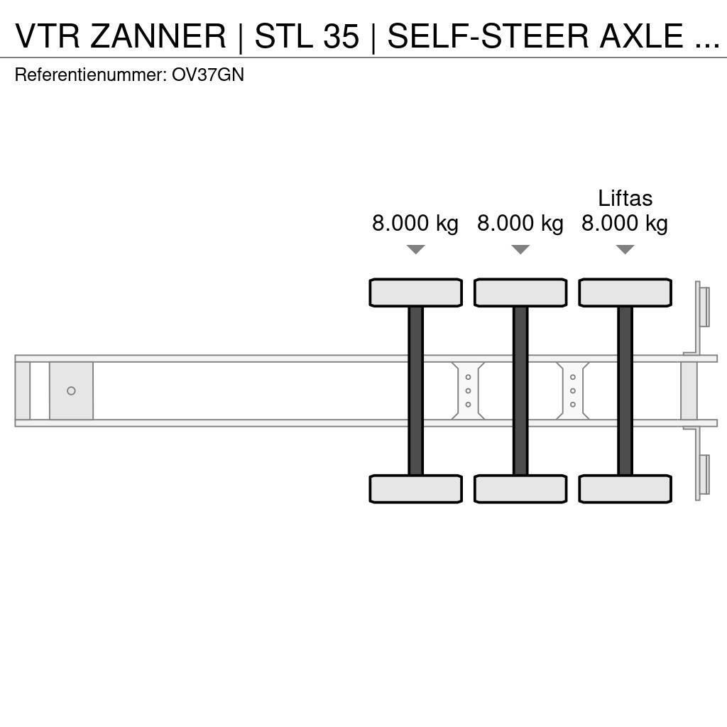  VTR ZANNER | STL 35 | SELF-STEER AXLE | RAMPS | GA Autotransporter