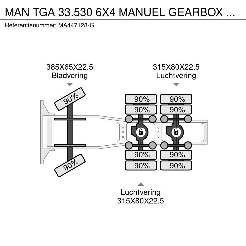 MAN TGA 33.530 6X4 MANUEL GEARBOX 70 TON Trekkers