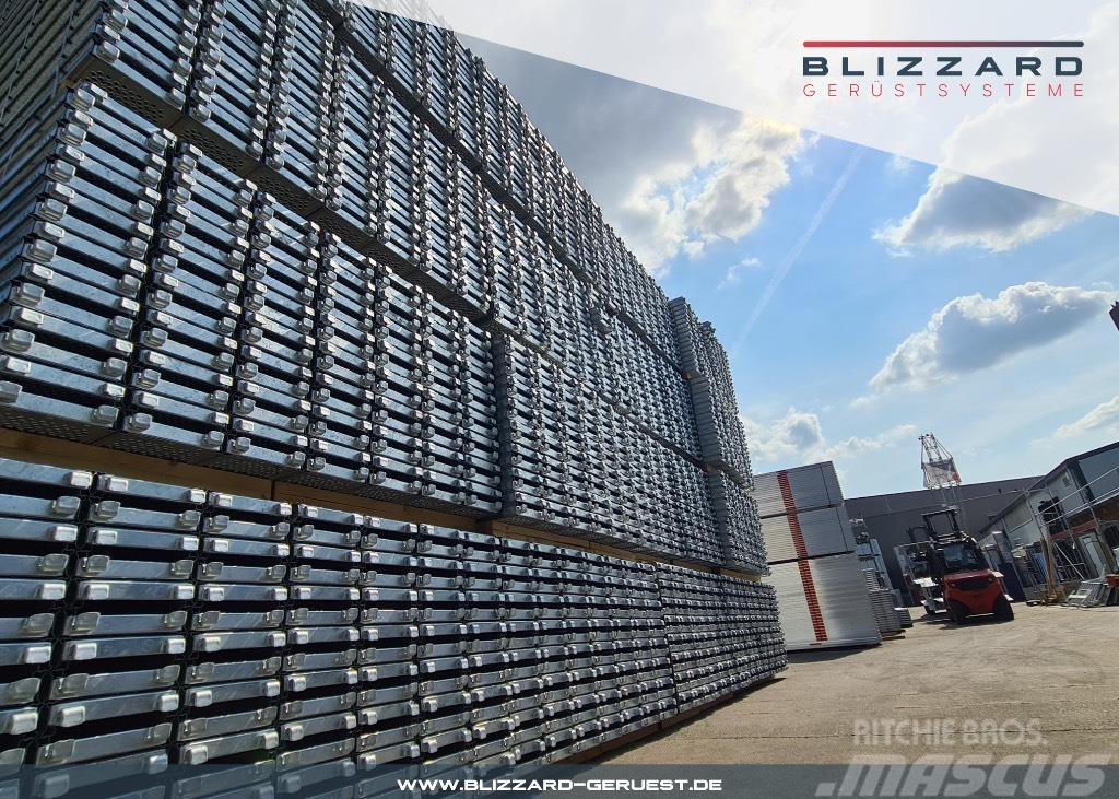  136,21 m² Neu Stahlgerüst, Stahlböden Blizzard S70 Steigermateriaal