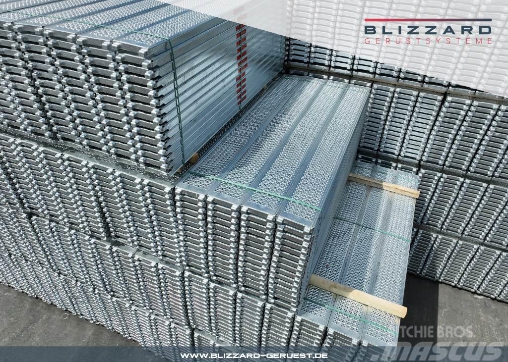  136,21 m² Neu Stahlgerüst, Stahlböden Blizzard S70 Steigermateriaal