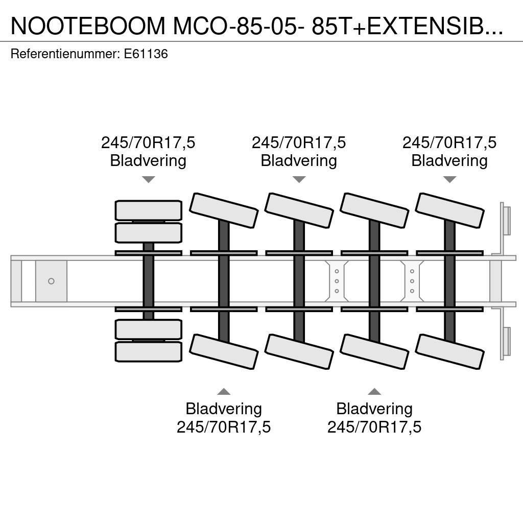 Nooteboom MCO-85-05- 85T+EXTENSIBLE 3M Diepladers