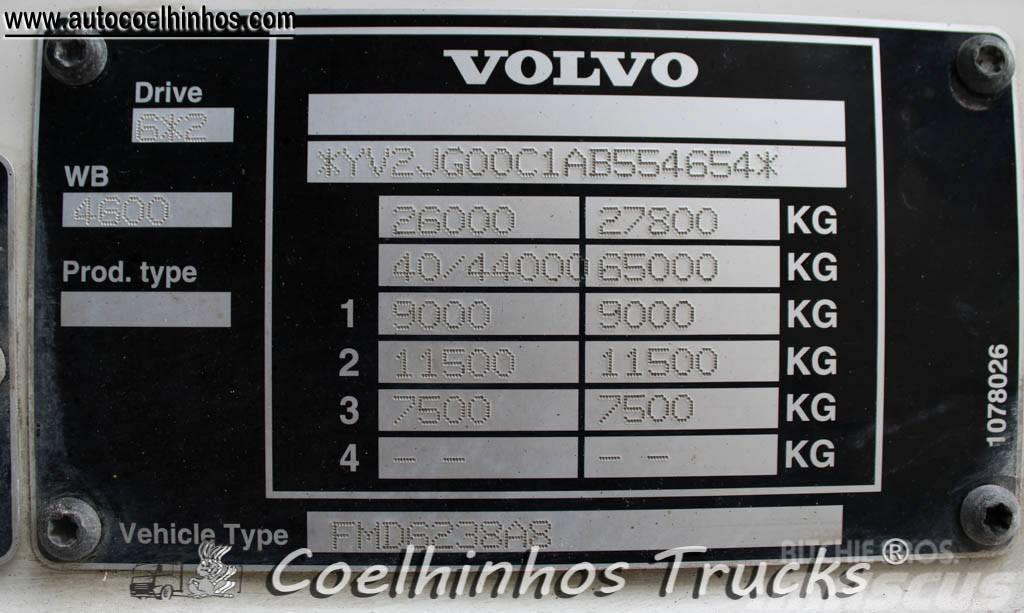 Volvo FM 380 + Hiab 288 Platte bakwagens