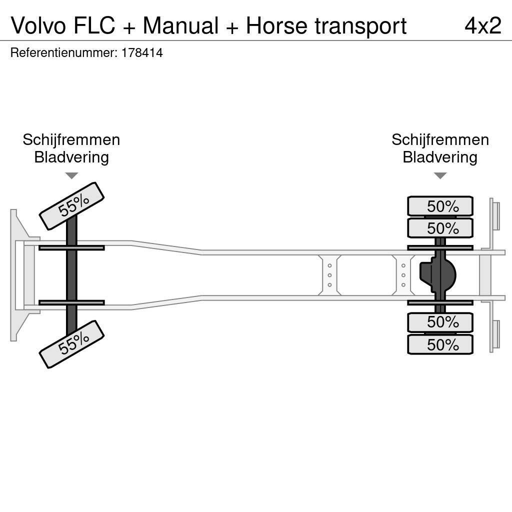 Volvo FLC + Manual + Horse transport Dieren transport