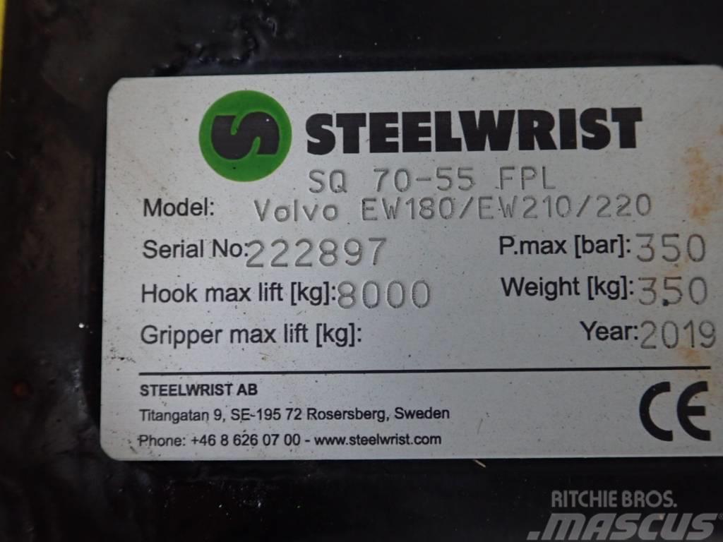 Steelwrist Vollhyd. SW SQ70 FPL passend Volvo EW180 Snelkoppelingen