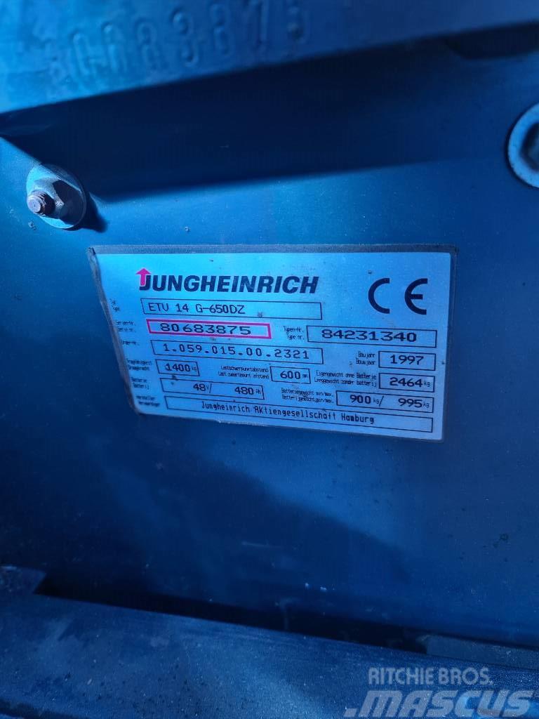 Jungheinrich ETV 14 Reachtruck voor hoog niveau