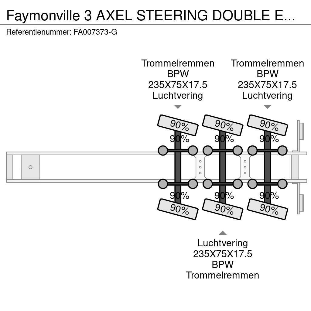 Faymonville 3 AXEL STEERING DOUBLE EXTENDABLE BED 9,4+6,9+6,6 Diepladers
