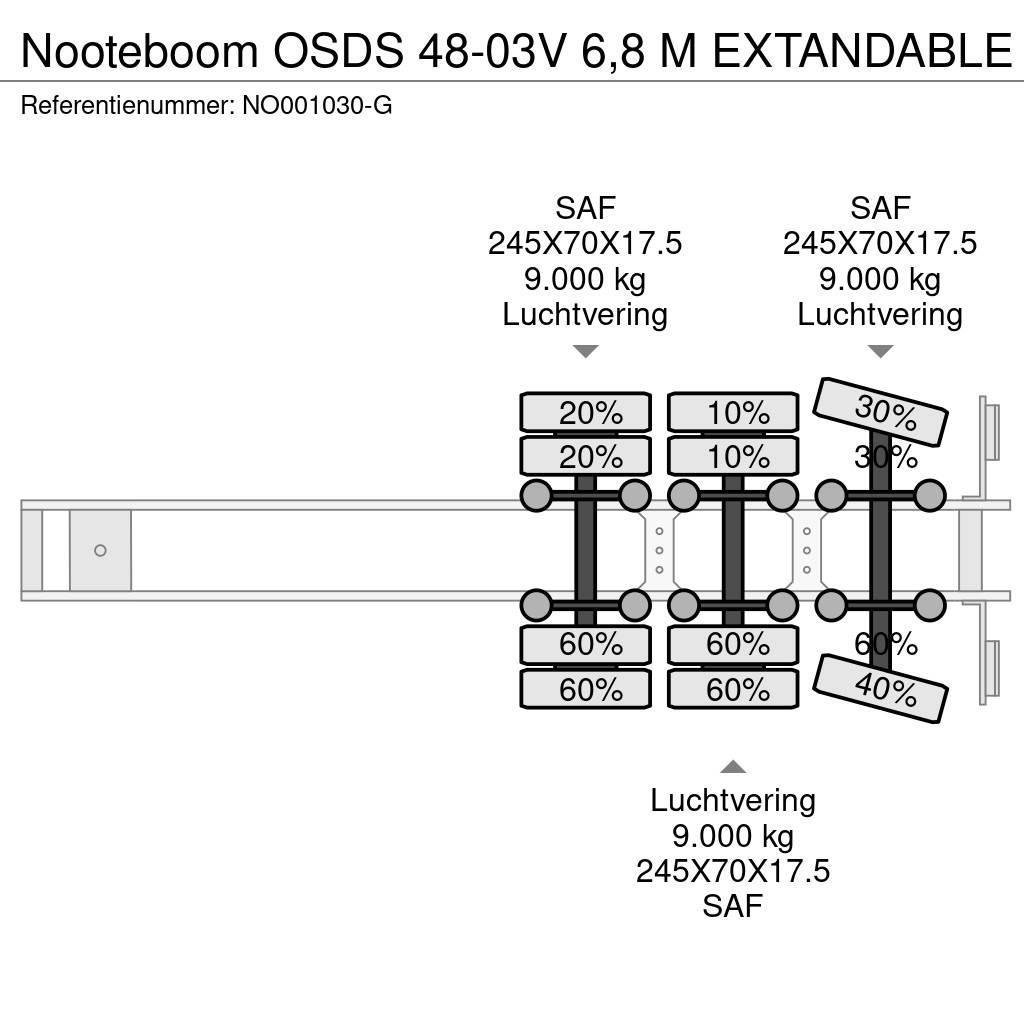 Nooteboom OSDS 48-03V 6,8 M EXTANDABLE Diepladers