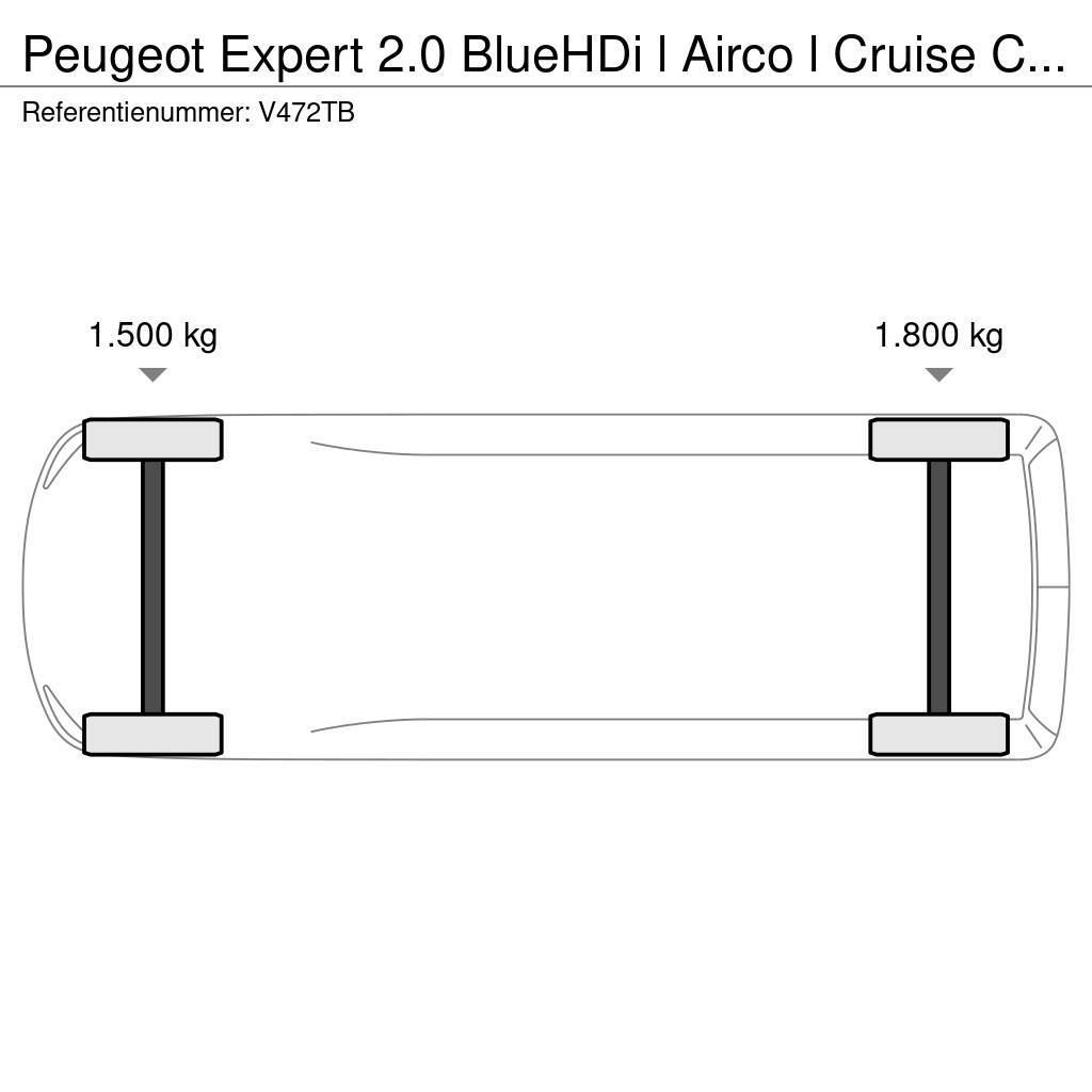 Peugeot Expert 2.0 BlueHDi l Airco l Cruise Control l Trek Gesloten opbouw