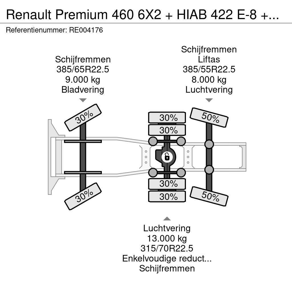 Renault Premium 460 6X2 + HIAB 422 E-8 + REMOTE CONTROL Trekkers