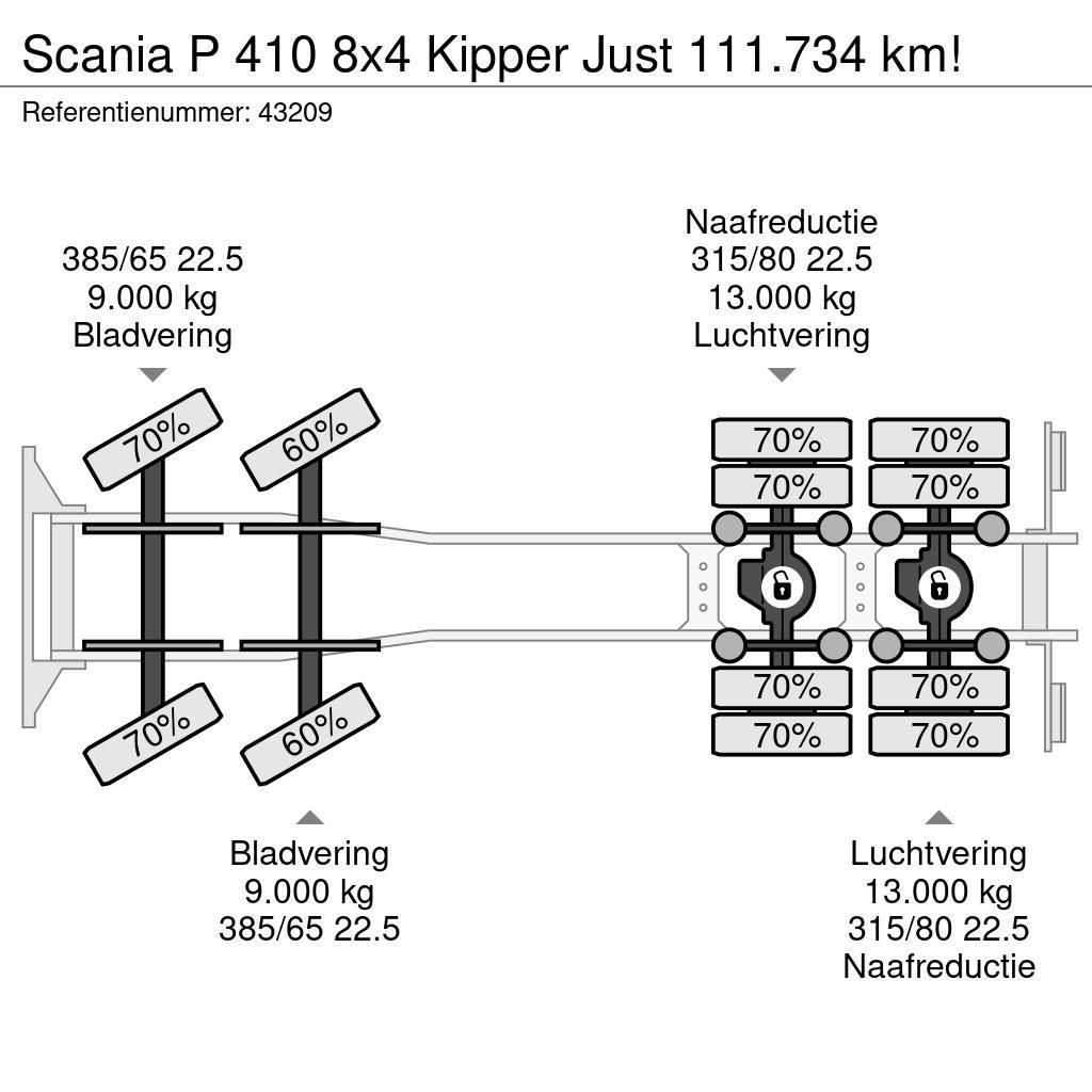 Scania P 410 8x4 Kipper Just 111.734 km! Kipper