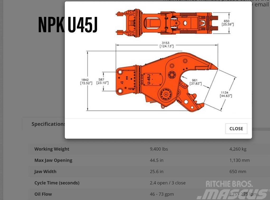 NPK U 45 JR Overige componenten