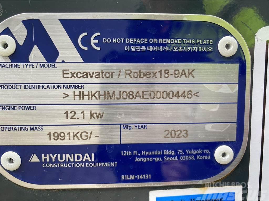 Hyundai R18-9AK Wielgraafmachines