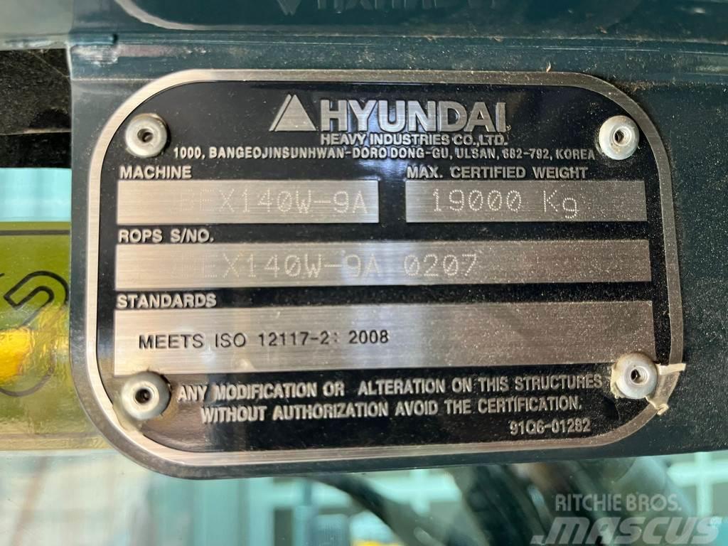 Hyundai Robex 140W-9A | Rototilt R4 Wielgraafmachines