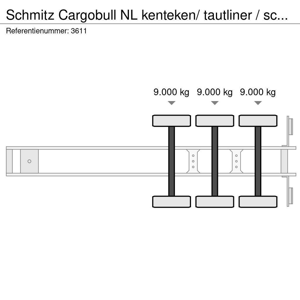 Schmitz Cargobull NL kenteken/ tautliner / schuifzeil / laadklep Schuifzeilen