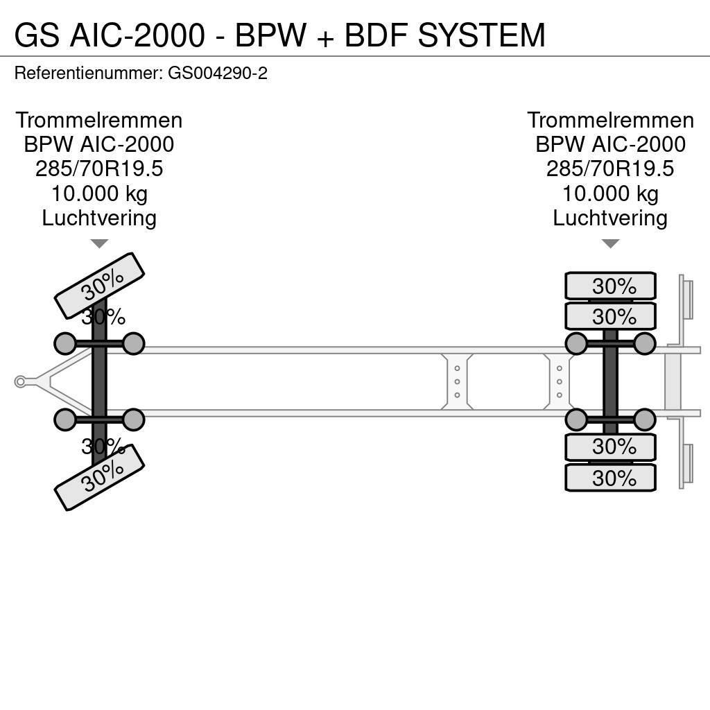GS AIC-2000 - BPW + BDF SYSTEM Containerchassis