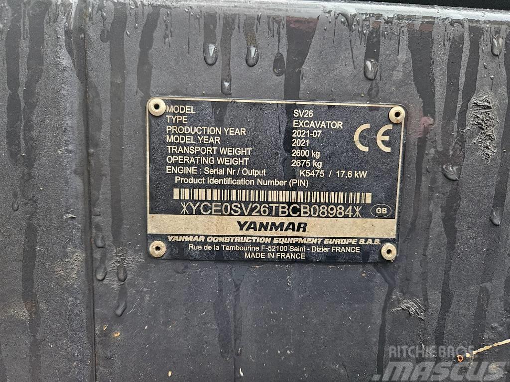 Yanmar SV 26 Minigraafmachines < 7t