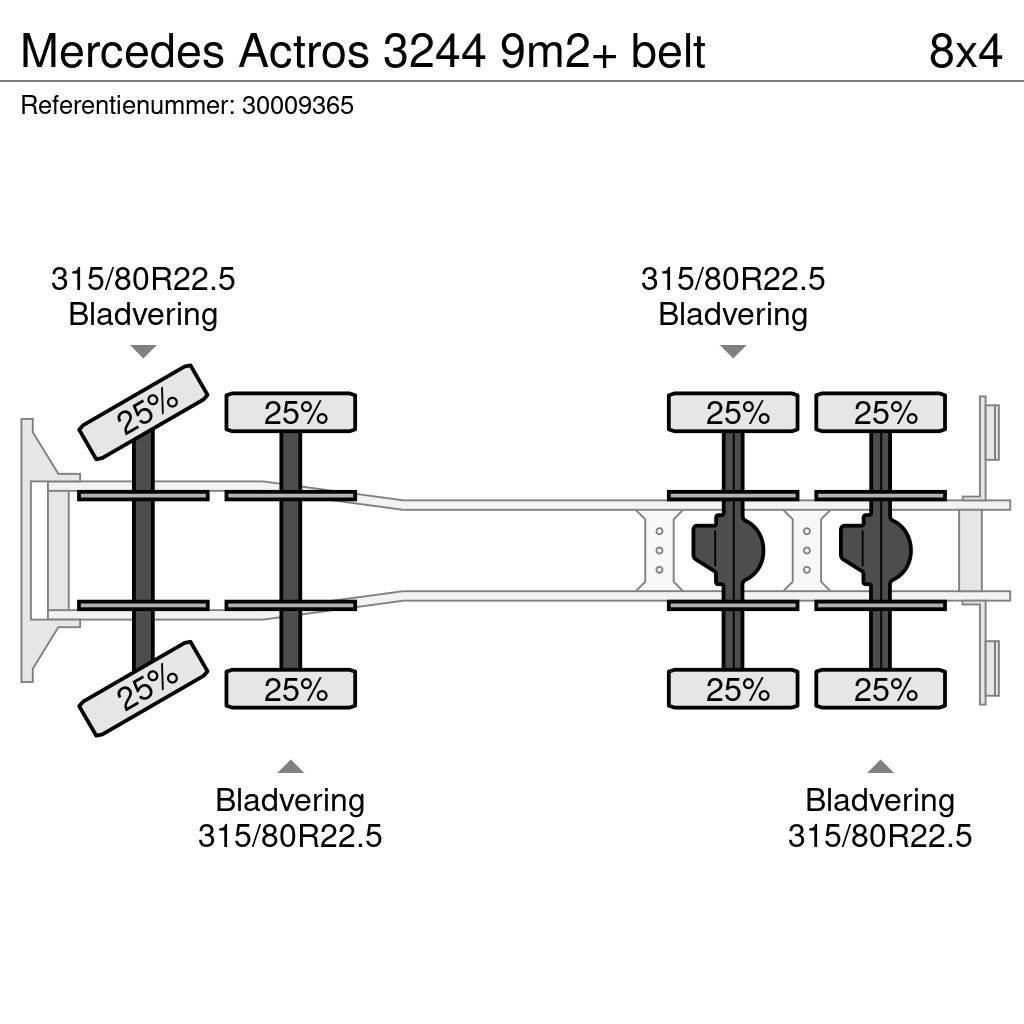 Mercedes-Benz Actros 3244 9m2+ belt Betonmixers en pompen