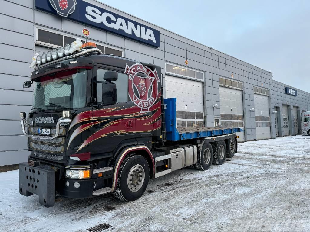 Scania Scania R580lb8x4*4 full plog Vrachtwagen met containersysteem