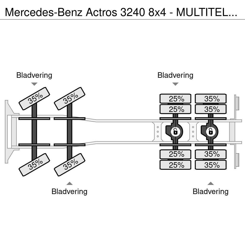 Mercedes-Benz Actros 3240 8x4 - MULTITEL J350TA Hoogwerker - Sky Auto hoogwerkers